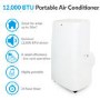 electriQ 12000 BTU Quiet Portable Air Conditioner - for rooms up to 30sqm