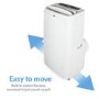 electriQ 12000 BTU Quiet Portable Air Conditioner - for rooms up to 30sqm