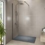 1200x800mm Rectangular Shower Tray – Slimline 27mm – Stone Resin – Anti-Slip – Anthracite – Sileti