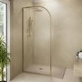 ALMOST PERFECT - 1200x800mm Rectangular Shower Tray with Grate - Sand Stone Resin Slate Effect - Sileti