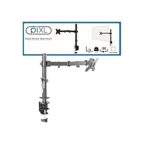 piXL Single Monitor Arm For Up to 27" Monitors