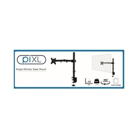 piXL Single Monitor Arm For Up to 27" Monitors