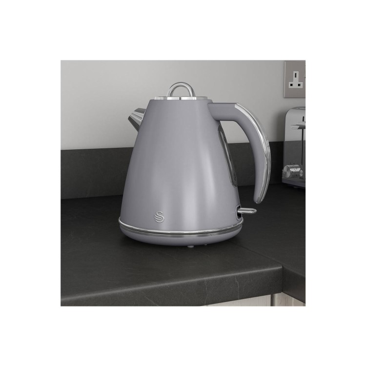 Swan SK19020GRN 1.5L Retro Kettle - Grey