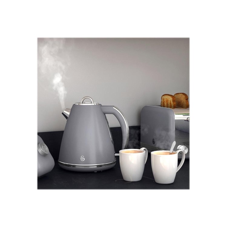 Swan SK19020GRN 1.5L Retro Kettle - Grey