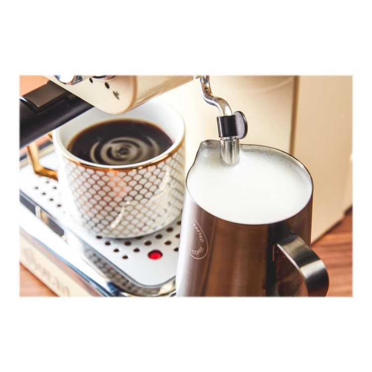 Swan SK22110CN Retro Espresso Coffee Machine - Cream