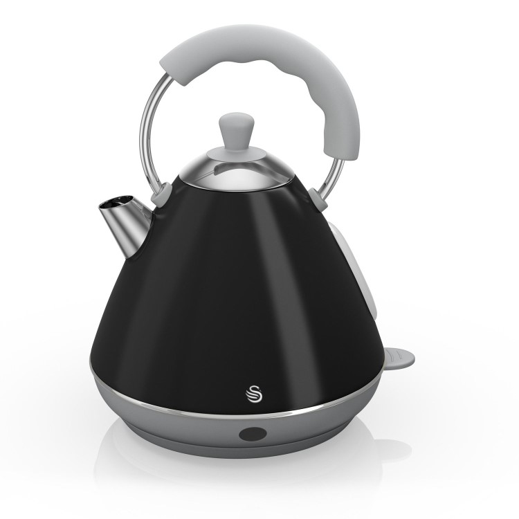 Swan SK261030BN 2L Retro Pyramid Kettle - Black