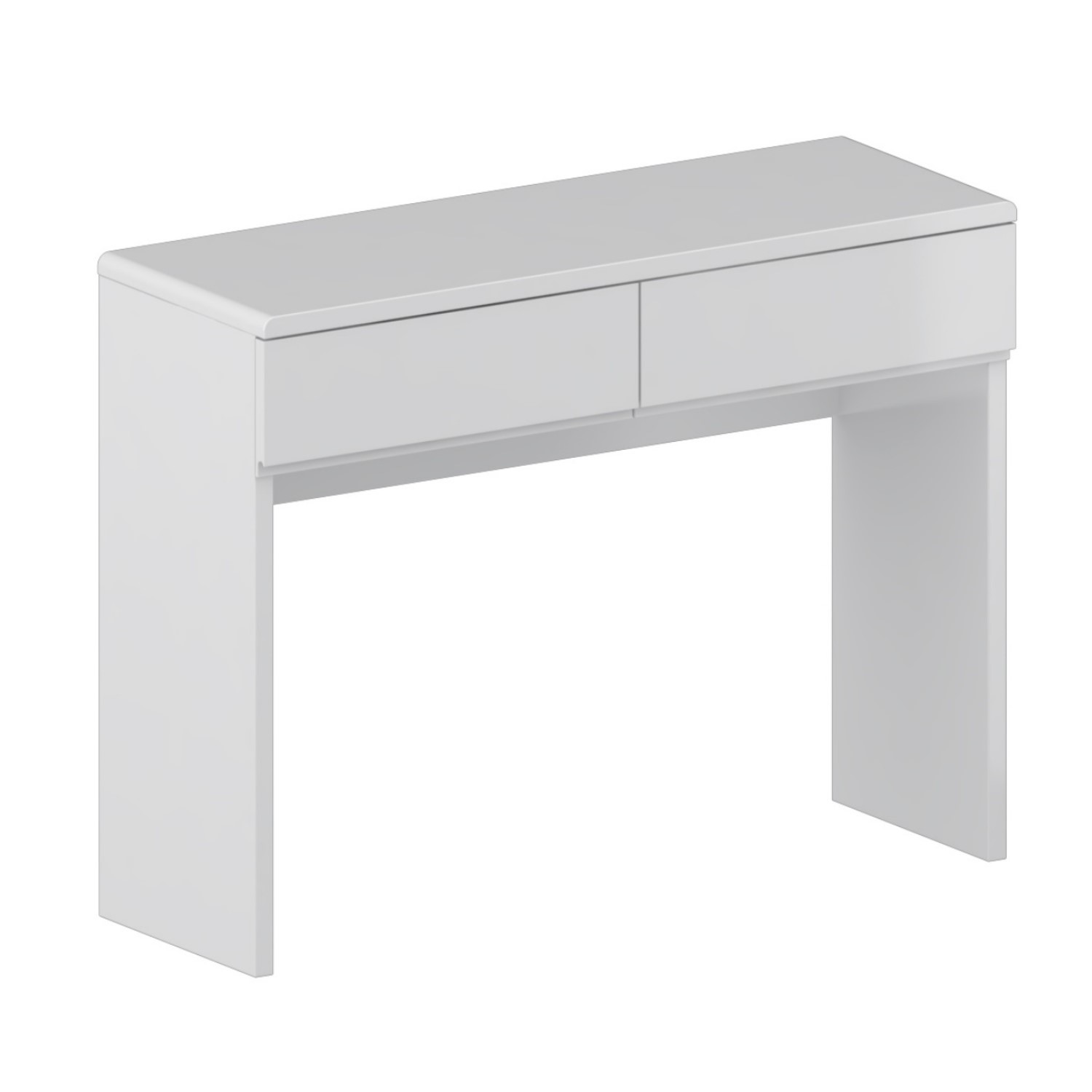 Skylar White Gloss Dressing Table 2 Drawer Buy It Direct