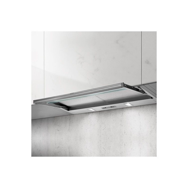 Refurbished Elica SKLOCK-LED-60 56cm Telescopic Canopy Cooker Hood Grey