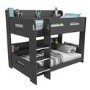 Dark Grey Bunk Bed with Shelves - Sky