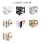 Pink and Oak Bunk Bed with Shelves - Sky