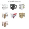 Grey and White Bunk Bed with Shelves - Sky