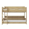 Oak Bunk Bed with Shelves - Sky