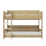 Oak Bunk Bed with Shelves - Sky