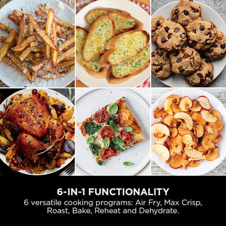Refurbished Ninja SL400UK Double Stack XL 9.5L 6-in-1 Dual Air Fryer Grey