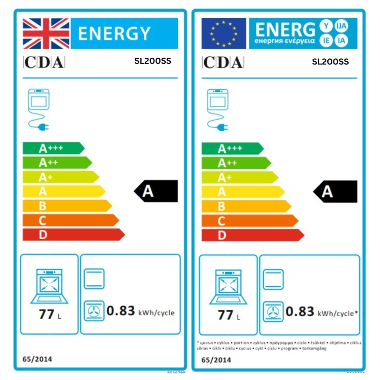 CDA SL200SS Electric Single Oven - Stainless Steel   