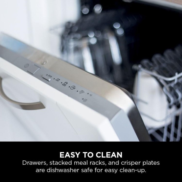 Ninja SL300UK 7.6L Double Drawer Air Fryer  2-Drawer Double Stack  Healthy Crispy Cooking