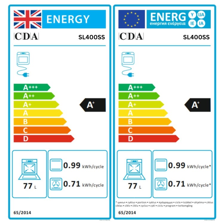 CDA SL400SS Electric Single Oven - Stainless Steel   