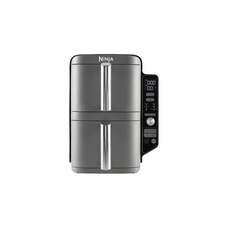 Refurbished Ninja SL400UK Double Stack XL 9.5L 6-in-1 Dual Air Fryer Grey