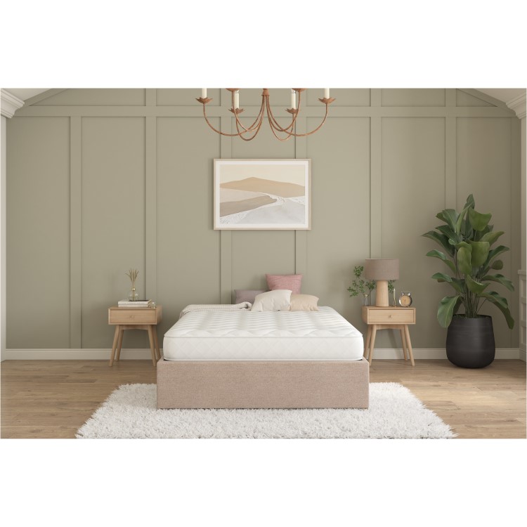 Small Double Memory Foam Top Cooling Coil Spring Rolled Mattress - Sleepful Essentials
