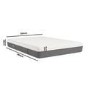 Small Double Hybrid Memory Foam Top 1000 Pocket Sprung Rolled Mattress with Removeable Cover - Sleepful Unwind
