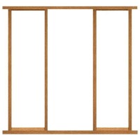 External Hardwood Side Light Frame Kit - 2118 x 2179mm, Unfinished