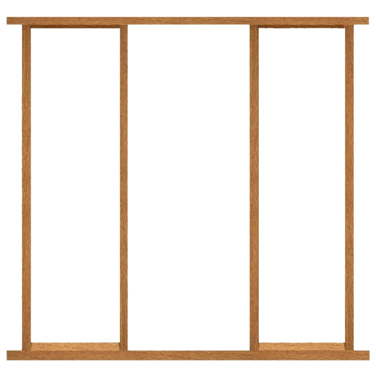 External Hardwood Side Light Frame Kit - 2118 x 2179mm, Unfinished