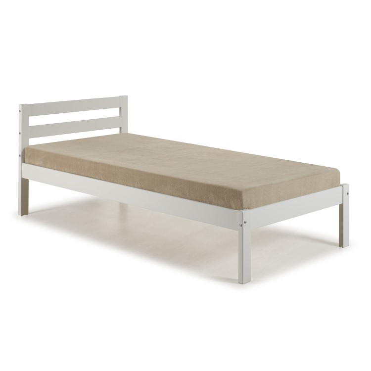 Sleepy Single Bed Frame in White 