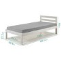 Sleepy Single Bed Frame in White 