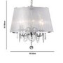 5 Candle Light Chandelier with Shade & Crystal Chains - Searchlight