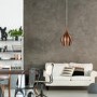 GRADE A1 - Vibrant Copper Ceiling Pendant Light with Braided Cable