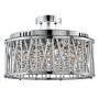 Elise Chrome Ceiling Light with Decorative Clear Crystals