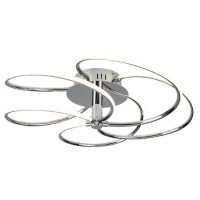 GRADE A1 - Chrome LED Ceiling Light with Flush Fitting - Bardot