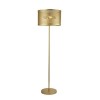Gold Standing Lamp with Mesh Cage Shade - Fishnet