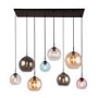 Multi Coloured Glass Bar Pendant Light - Searchlight Mardi Gras
