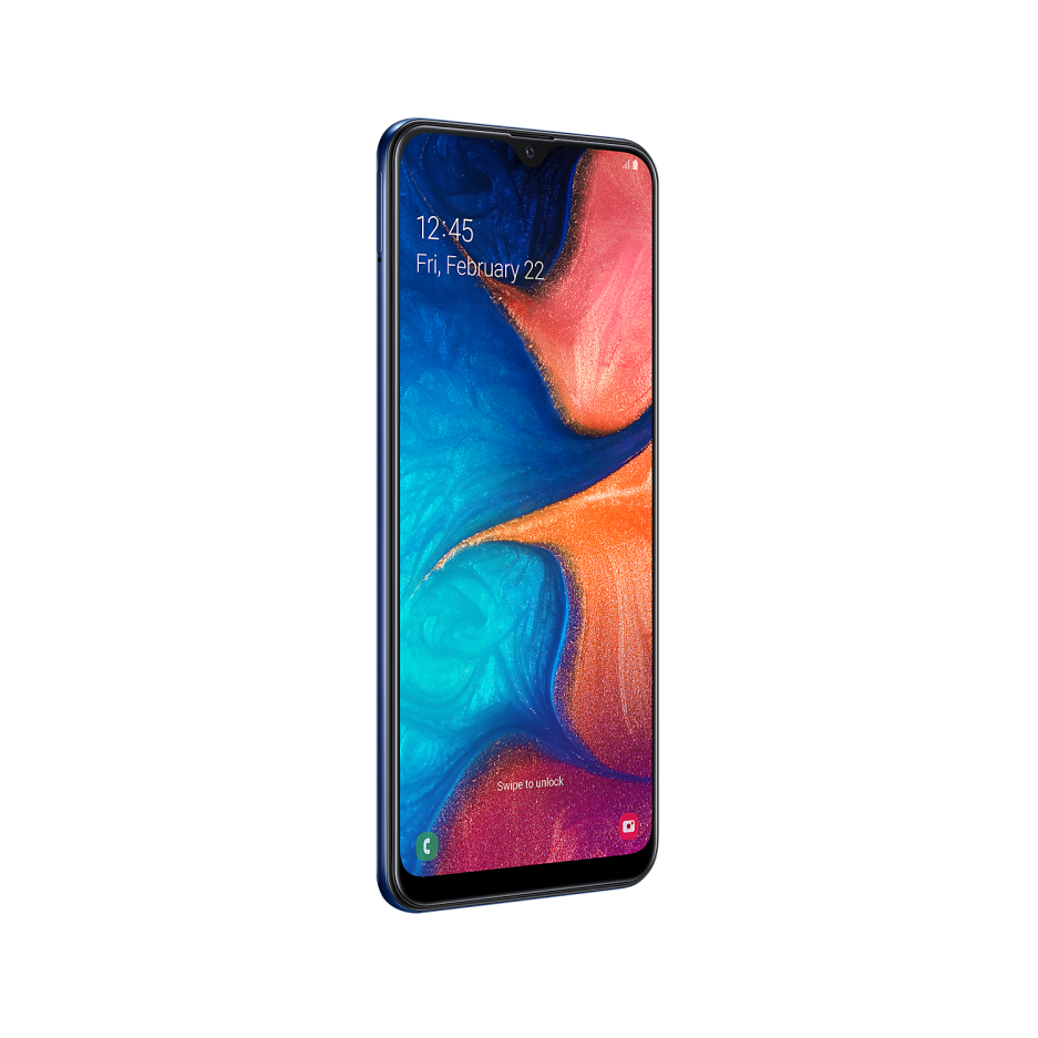samsung galaxy a20e blue