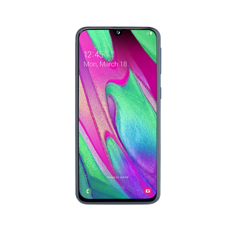 Grade A2 Samsung Galaxy A40 Black 5.9" 64GB 4G Unlocked & SIM Free