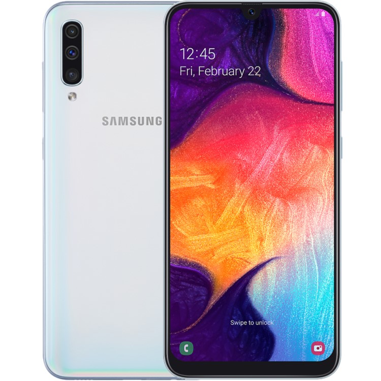 Samsung Galaxy A50 White 6.4" 128GB 4G Dual SIM Unlocked & SIM Free Smartphone