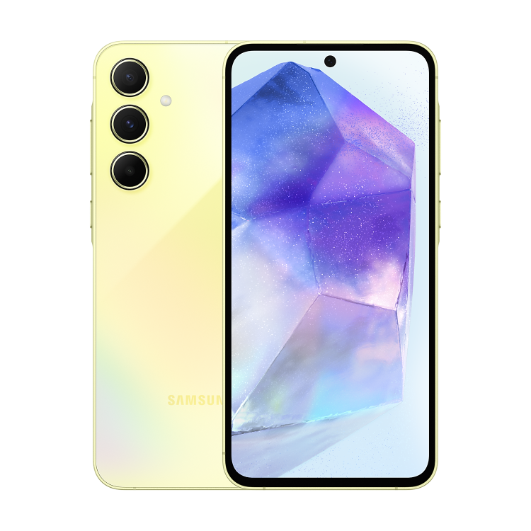 Samsung Galaxy A55 5G Awesome Lemon 6.6" 128GB 5G Unlocked & SIM Free Smartphone
