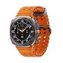 GRADE A1 - Samsung Galaxy Watch Ultra Titanium Grey with Marine Orange Band 32GB LTE Smartwatch