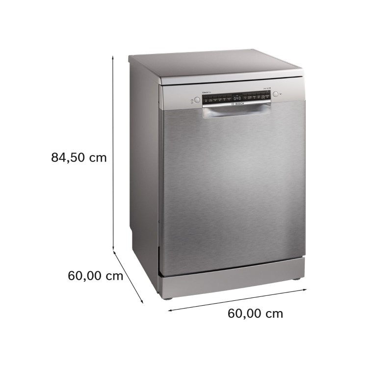Bosch Series 4 Freestanding Dishwasher - Smart Wi-Fi, B-Rated, Stainless Steel