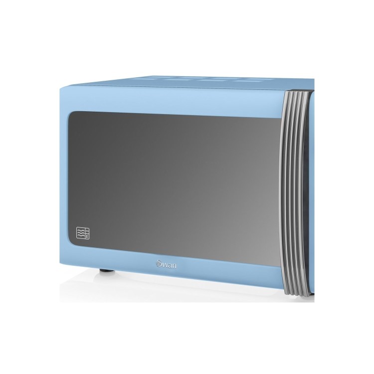 Swan Retro Digital SM22030BLN 20L 800W Freestanding Microwave - Blue