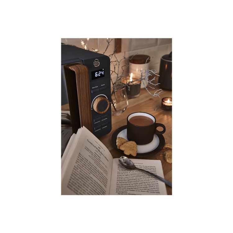 Swan SM22036GRYN 20L Nordic Digital Microwave - Slate Grey