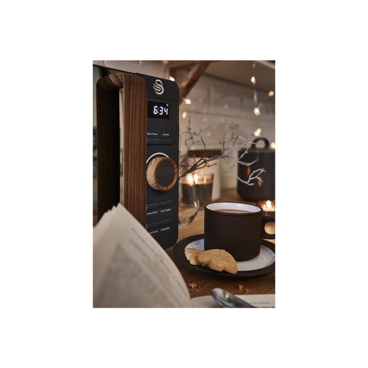 Swan SM22036GRYN 20L Nordic Digital Microwave - Slate Grey