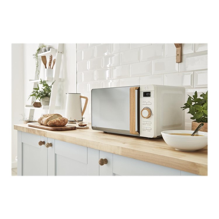 Swan SM22036WHTN 20L Nordic Digital Microwave - White
