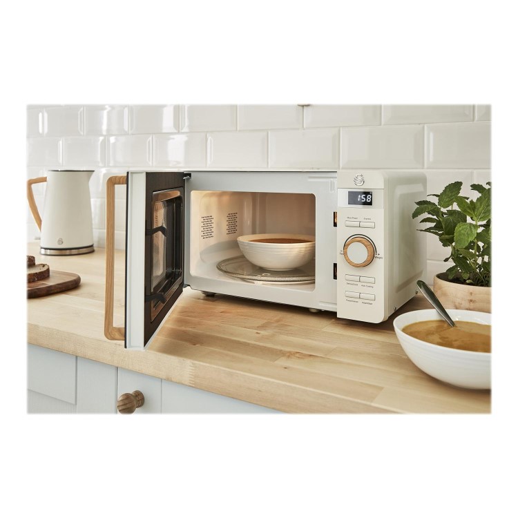 Swan SM22036WHTN 20L Nordic Digital Microwave - White