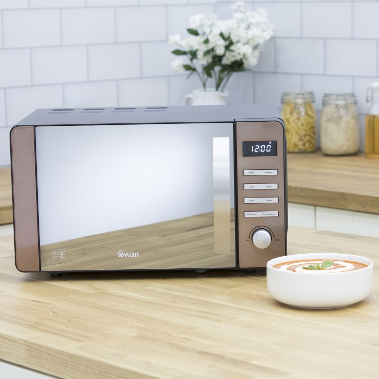 Swan SM22090COPN 20L 800W Freestanding Microwave - Copper