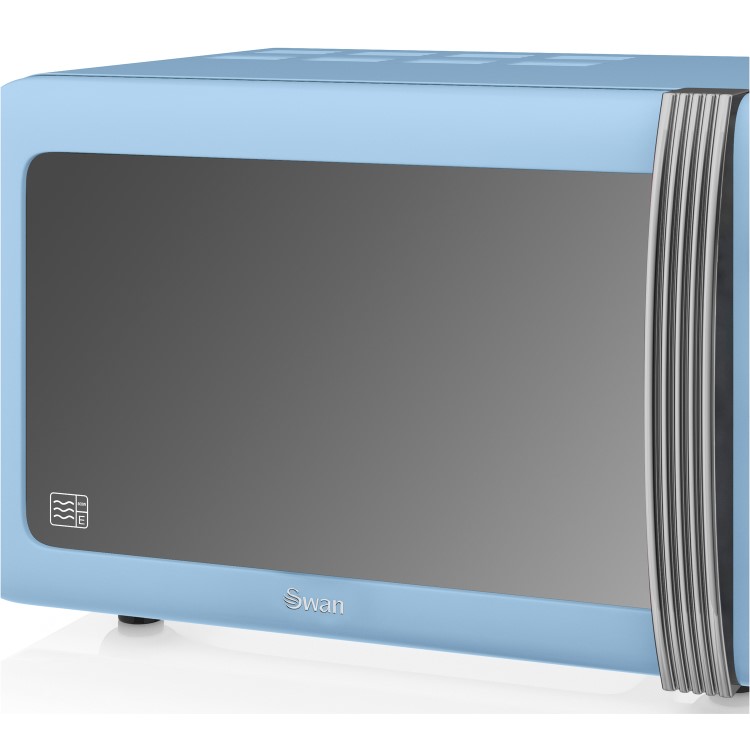 Swan Retro SM22130BLN 20L 800W Freestanding Microwave - Blue