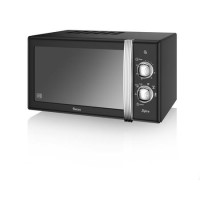 Swan SM22130BN Retro 20L Microwave Oven - Black