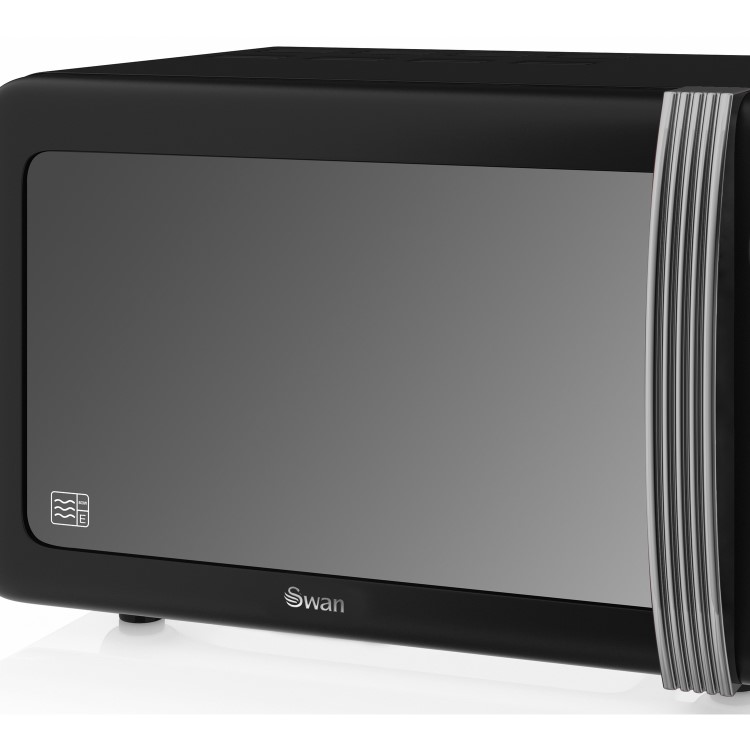 Swan SM22130BN Retro 20L Microwave Oven - Black
