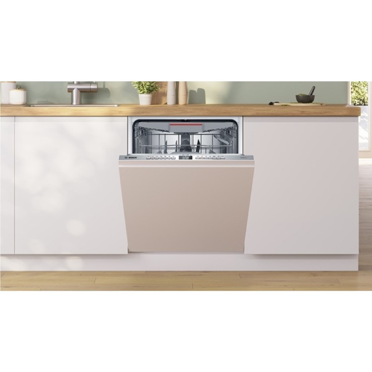 Bosch Series 6 Integrated Dishwasher - Smart Wi-Fi, A-Rated, Silver control panel